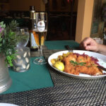 Delicious Schnitzel at the Jägerhof Restaurant