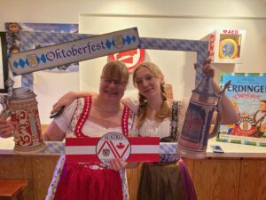 Elke and Sophia at the Oktoberfest Austria Club 2023