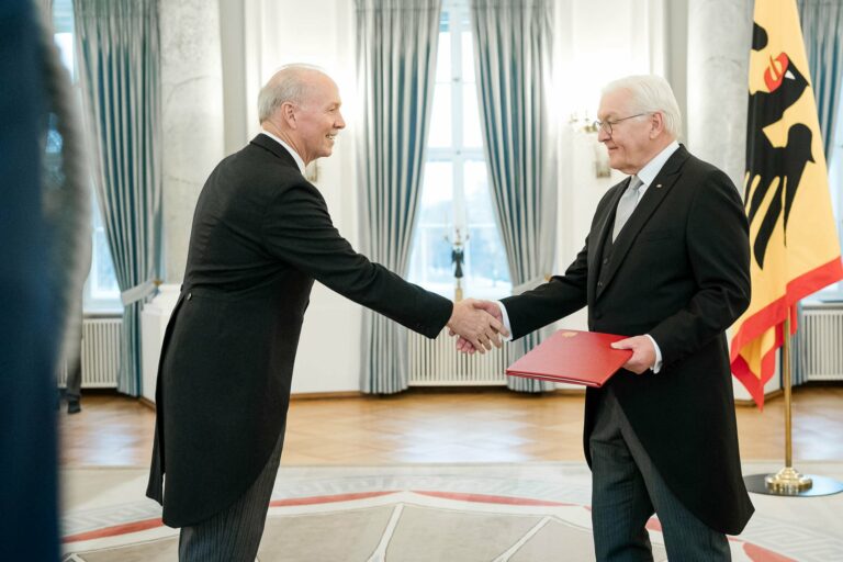 John Horgan and President Steinmeier