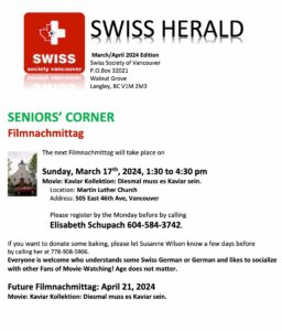 Swiss Society Flyer