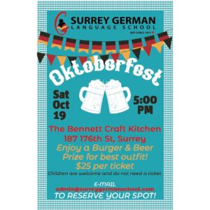 Celebrate Oktoberfest with Surrey German Language School