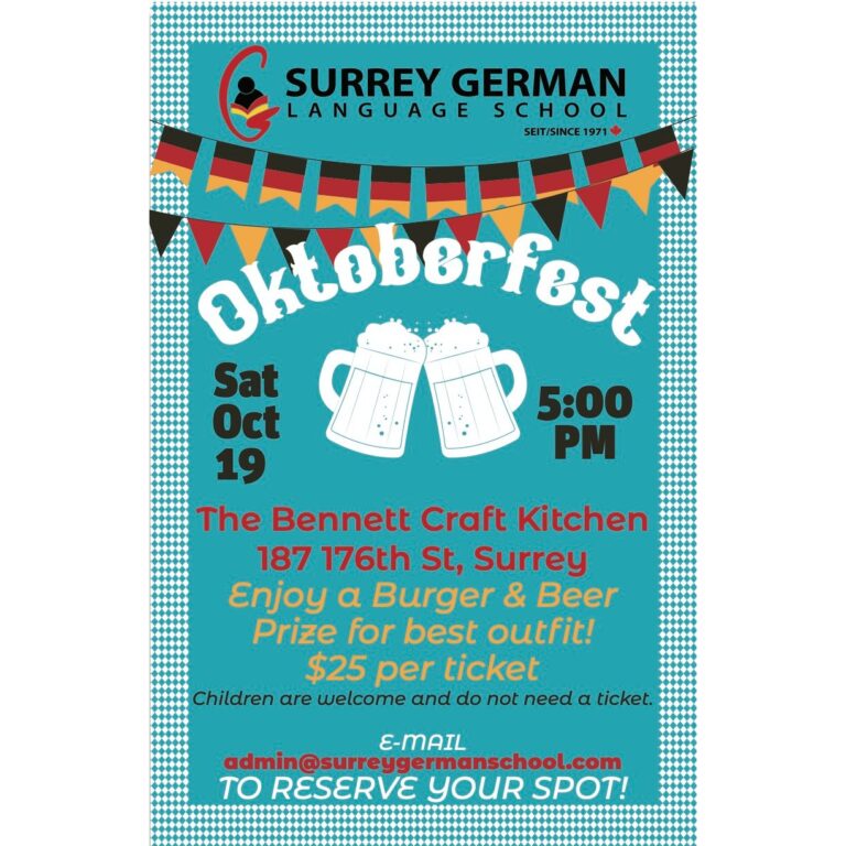 Celebrate Oktoberfest with Surrey German Language School