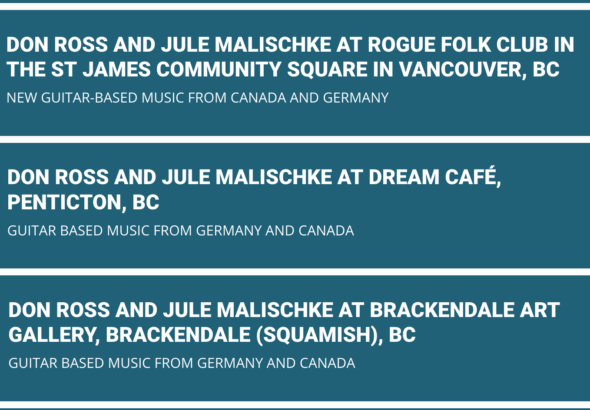 Guitar Concert Dates of Jule Malischke & Don Ross