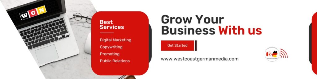 Digital Marketing Flyer for Westcoast German Media