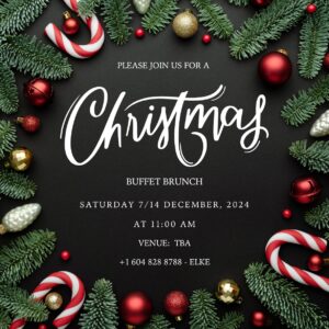 Christmas Brunch Invite for the WIBC