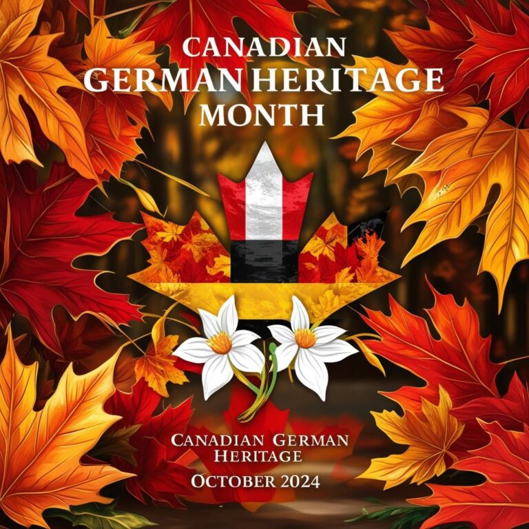 Please produce an image to commerate Canadian German Heritage Month of October 2024