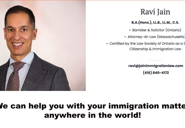 Ravi Jain, Immigration Law