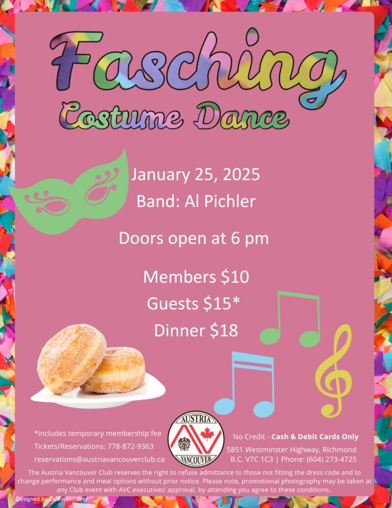 Flyer for Fasching