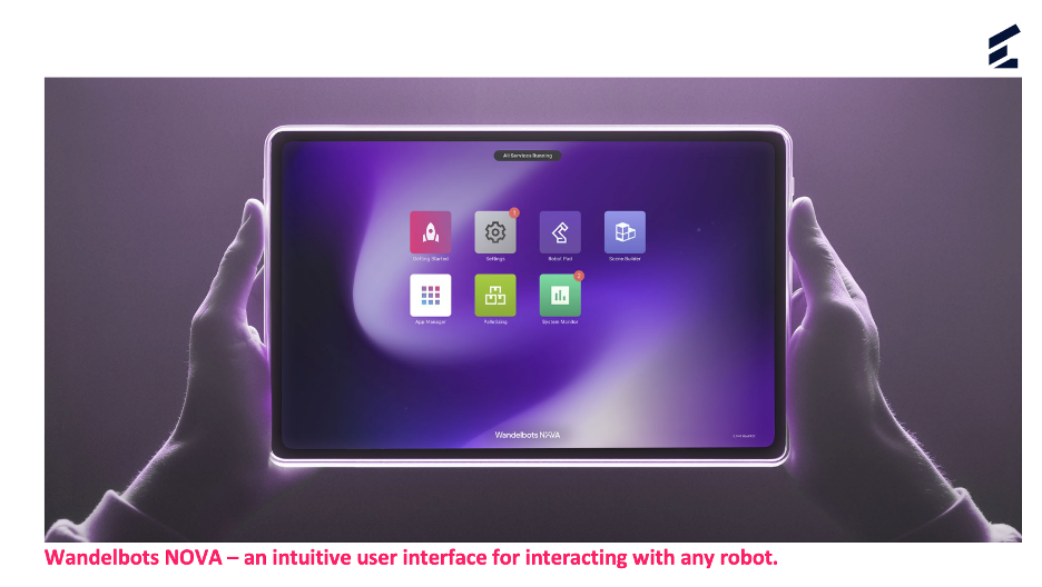 Wandelbots NOVA – an intuitive user interface for interacting with any robot in 2025.