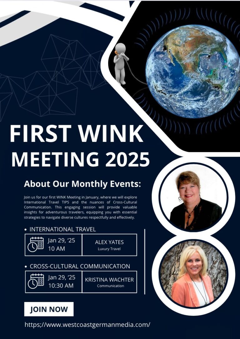 First WINK Meeting Flyer in 2025